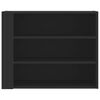vidaXL Wall Cabinet Black 75x35x60 cm Engineered Wood