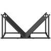 vidaXL Firewood Rack Black 70x43x34.5 cm Cold-rolled steel