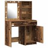 vidaXL Dressing Table Set with Drawer 2 pcs Old Wood Engineered Wood