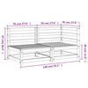 vidaXL Garden Sofa 2-Seater Solid Wood Pine