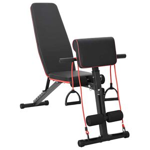 vidaXL Weight Bench Manual Black 132 x 54 x 100 cm Steel