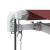 vidaXL Automatic Retractable Awning Burgundy 500x350 cm