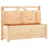 vidaXL Storage Bench 120 cm Solid Pine Wood