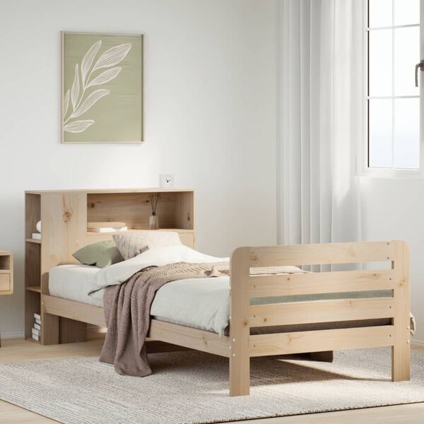 vidaXL Bed Frame without Mattress 90x200 cm Solid Wood Pine