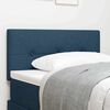 vidaXL LED Headboard with LED Strip Lights Blue 100 cm Polyester