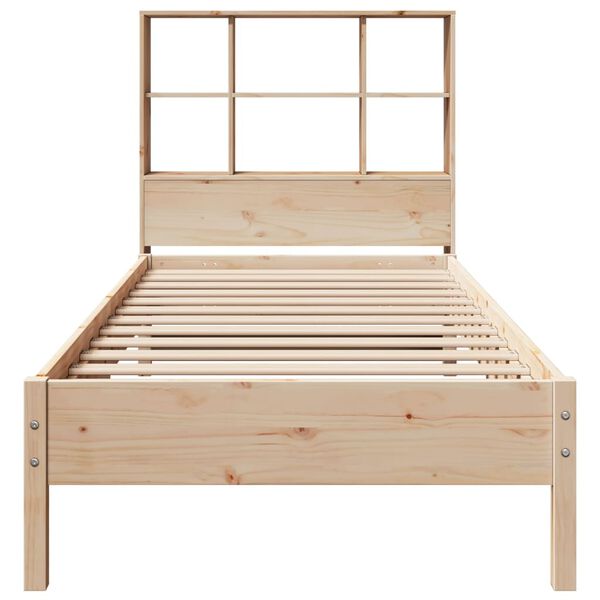 vidaXL Bookcase Bed without Mattress 90x200 cm Solid Wood Pine