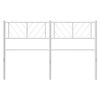 vidaXL Metal Headboard White 140 cm