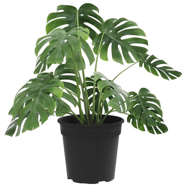 vidaXL Round Flower Pot 24 pcs Black &Oslash; 19 x 16 cm Plastic