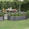 vidaXL Garden Raised Bed Galvanised Steel 175x100x36 cm Anthracite
