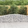vidaXL Arched Gabion Baskets 5 pcs 400x50x60/80 cm Galvanised Iron