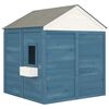 vidaXL Playhouse with Lockable Door and Flower Pots Solid Wood Fir