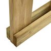 vidaXL Garden Slats Gate Impregnated Pinewood 100x80 cm