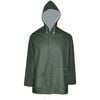 vidaXL Waterproof Heavy-duty 2-piece Rain Suit with Hood Green XL