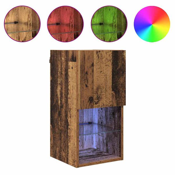 vidaXL Wall-mounted TV Cabinets 2 pcs Old Wood 30.5 x 30 x 60 cm