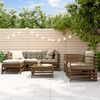 vidaXL 7 Piece Garden Lounge Set Honey Brown Solid Wood Pine