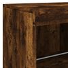 vidaXL Sideboard with LED Lights Smoked Oak 202x37x67 cm