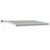 vidaXL Manual Awning Frame with LEDs Green and White 5 x 3 m
