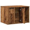 vidaXL Cat Litter Box Enclosure Old Wood 60x40x40 cm Engineered Wood