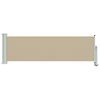 vidaXL Side Awning 80 x 300 cm 100% polyester iron steel Rectangular