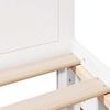 vidaXL Bed Frame without Mattress with Headboard White 90x190 cm Single Solid Wood Pine