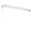vidaXL Retractable Awning Cream 3.5x2.5 m Fabric and Aluminium