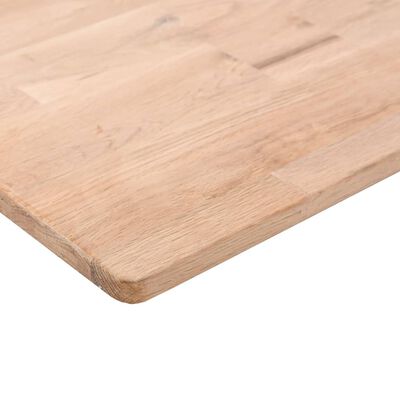 vidaXL Square Table Top 40x40x2.5 cm Untreated Solid Wood Oak