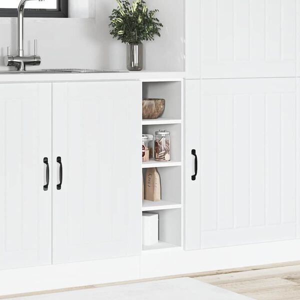 vidaXL Bottom Cabinet Riga White 20x44.5x81.5 cm Engineered Wood
