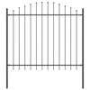 vidaXL Garden Fence 4 pcs Grey 170 x 165 cm Powder-Coated Steel