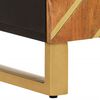 vidaXL Side Cabinet Brown and Black 40x33.5x75 cm Solid Wood Mango
