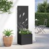 vidaXL Garden Privacy Screen Black 50 x 140 cm Cold-rolled steel
