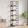 vidaXL Bookshelf Old Wood 50x33x188.5cm Engineered Wood