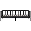 vidaXL Day Bed without Mattress Black 90x190cm Solid Wood Pine