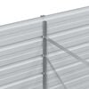 vidaXL Garden Raised Bed 240x80x77 cm Galvanized Steel Silver