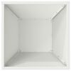 vidaXL Garden Planter White 35 x 35 x 15 cm Cold-rolled Steel