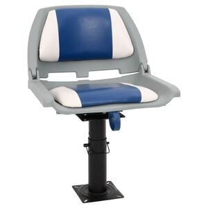 vidaXL Boat Seat with Pedestal Height Adjustable 360&deg; Rotatable