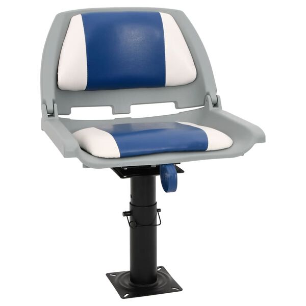 vidaXL Boat Seat with Pedestal Height Adjustable 360&deg; Rotatable