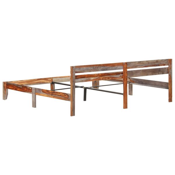 vidaXL Bed Frame without Mattress Solid Wood 200x200cm