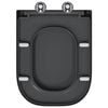 vidaXL Toilet Seat Anthracite 47.5 x 35 x 3.6 cm Duroplast
