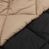 vidaXL Full Year Duvet Black and Taupe 200 x 200 cm Microfiber