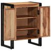 vidaXL Shoe Cabinet with Shelf Brown 56 x 35 x 70 cm Solid Acacia wood