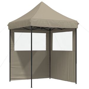 vidaXL Party Tent Taupe Oxford Fabric