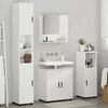 vidaXL Bathroom Furniture Set Wall-mounted 4 pcs High Gloss White