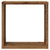 vidaXL Wall Cube Shelves 2 pcs Old Wood 30x15x30 cm Engineered Wood