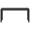 vidaXL Garden Bench Black 100 x 28 x 45cm Steel