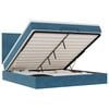 vidaXL Ottoman Bed with Mattresses Dark Blue 160x200cm Velvet