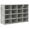 vidaXL Shoe Cabinet Concrete grey 103 x 30 x 67 cm Engineered Wood
