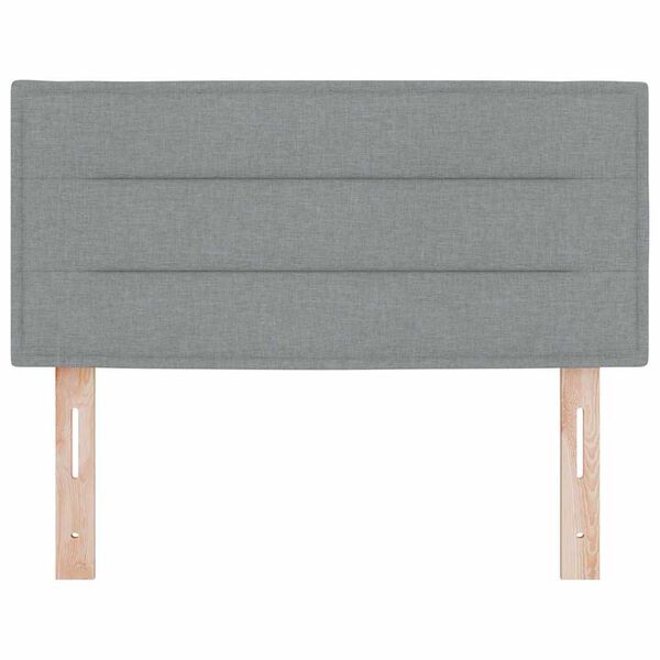 vidaXL Headboard with Headboard Light Grey 100 cm Faux Leather