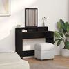 vidaXL Dressing Table Black Oak 100 x 41 x 140 cm Engineered Wood
