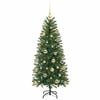 vidaXL Artificial Christmas Tree with 150 LEDs Green 150 cm PE and PVC