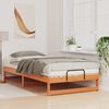 vidaXL Bed Frame Brown 100 x 210 cm Solid Pine Wood